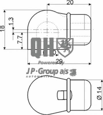 Jp Group 1581202409 Gas Spring, boot-/cargo area 1581202409