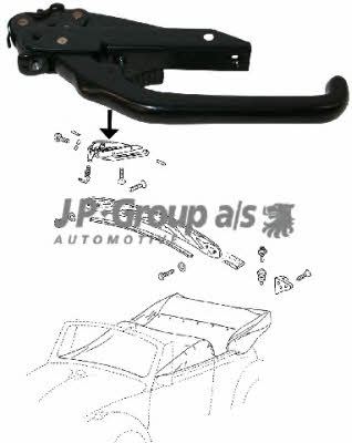 Jp Group 8181450800 Retractable roof seal 8181450800