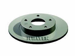Juratek FOR157 Rear brake disc, non-ventilated FOR157