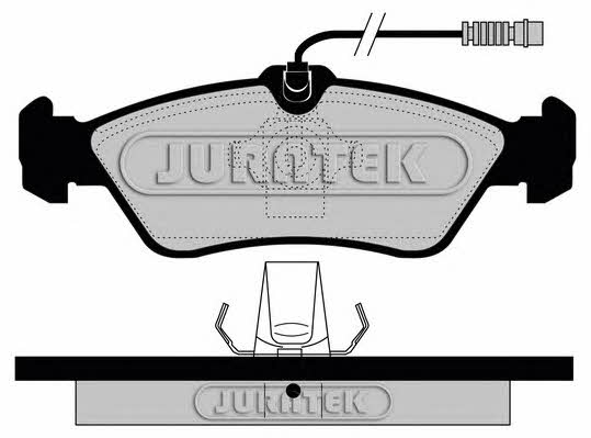 Juratek JCP1045 Brake Pad Set, disc brake JCP1045