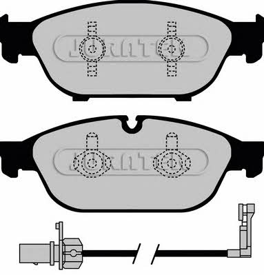 Juratek JCP8001 Brake Pad Set, disc brake JCP8001