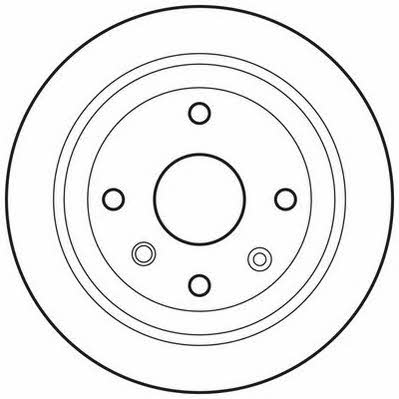 Jurid/Bendix 562740JC Rear brake disc, non-ventilated 562740JC