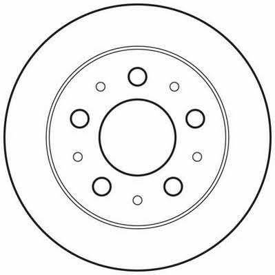 Jurid/Bendix 562753JC Rear brake disc, non-ventilated 562753JC