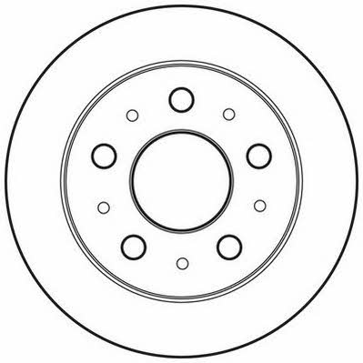 Jurid/Bendix 562757JC Rear brake disc, non-ventilated 562757JC