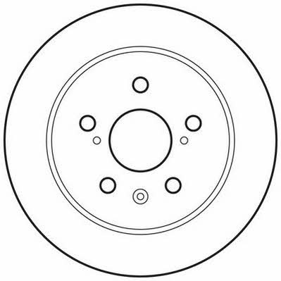 Jurid/Bendix 562801JC Rear brake disc, non-ventilated 562801JC