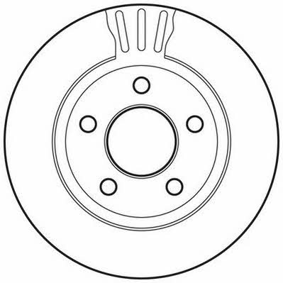 Jurid/Bendix 562802JC Front brake disc ventilated 562802JC