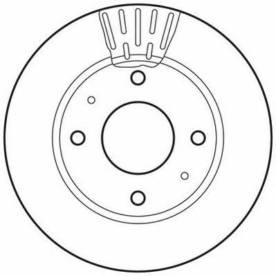 Jurid/Bendix 562806JC Front brake disc ventilated 562806JC
