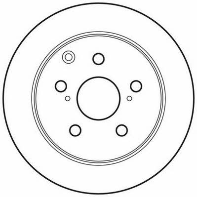 Jurid/Bendix 562808JC Rear brake disc, non-ventilated 562808JC