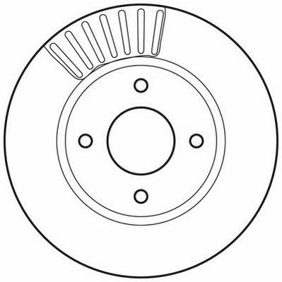 Jurid/Bendix 562811JC Front brake disc ventilated 562811JC