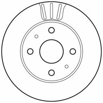 Jurid/Bendix 562814JC Front brake disc ventilated 562814JC