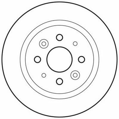 Jurid/Bendix 562815JC Rear brake disc, non-ventilated 562815JC