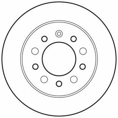 Jurid/Bendix 562816JC Rear brake disc, non-ventilated 562816JC
