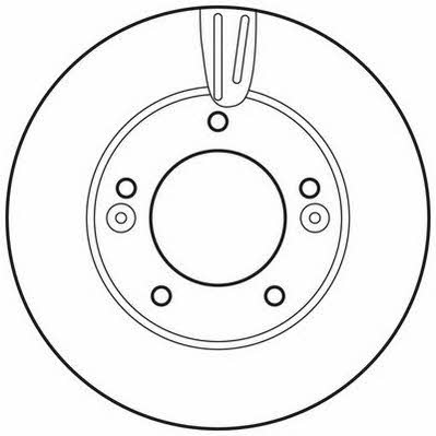 Jurid/Bendix 562818JC Front brake disc ventilated 562818JC