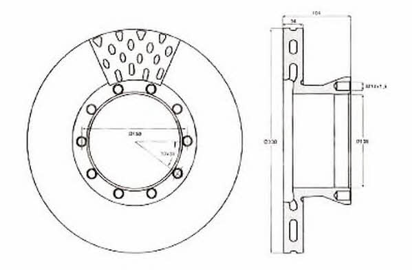 Jurid/Bendix 567402J Brake disc 567402J