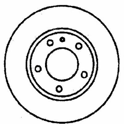 Jurid/Bendix 561123J Rear brake disc, non-ventilated 561123J
