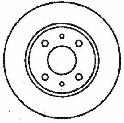 Jurid/Bendix 561130J Unventilated front brake disc 561130J