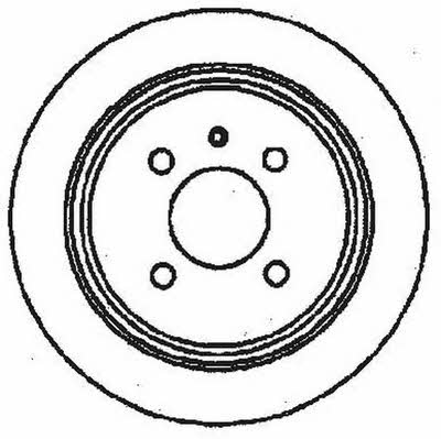 Jurid/Bendix 561132J Rear brake disc, non-ventilated 561132J