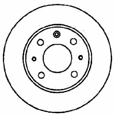 Jurid/Bendix 561204J Unventilated front brake disc 561204J