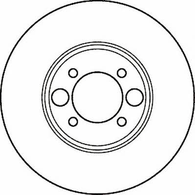 Jurid/Bendix 561208J Rear brake disc, non-ventilated 561208J