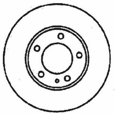 Jurid/Bendix 561265J Rear brake disc, non-ventilated 561265J