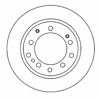 Jurid/Bendix 561295J Rear ventilated brake disc 561295J