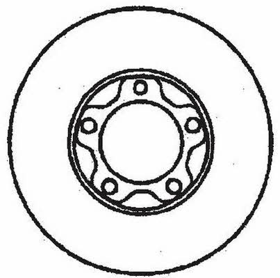 Jurid/Bendix 561296J Front brake disc ventilated 561296J