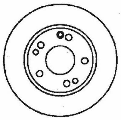 Jurid/Bendix 561330JC Unventilated front brake disc 561330JC