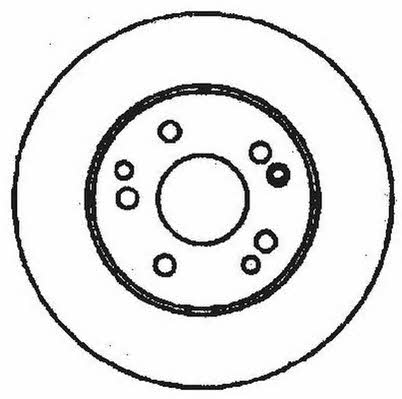 Jurid/Bendix 561333J Rear brake disc, non-ventilated 561333J