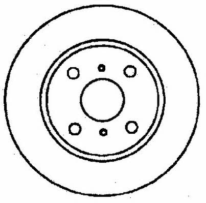 Jurid/Bendix 561341J Unventilated front brake disc 561341J