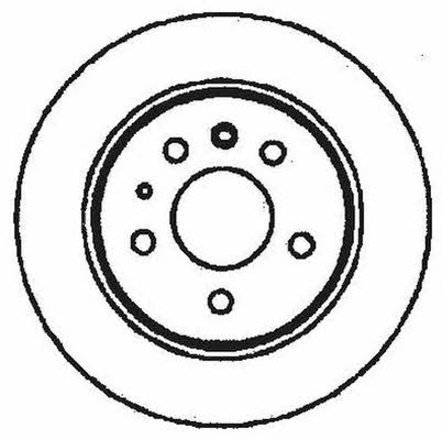 Jurid/Bendix 561344J Rear brake disc, non-ventilated 561344J