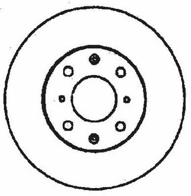 Jurid/Bendix 561383J Rear brake disc, non-ventilated 561383J
