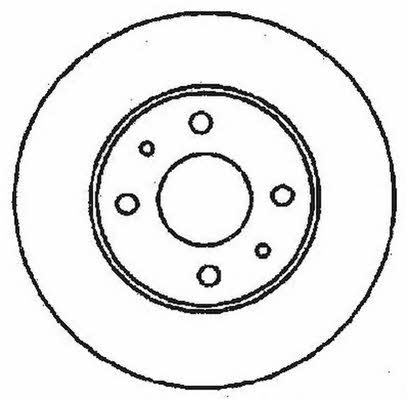 Jurid/Bendix 561388J Unventilated front brake disc 561388J