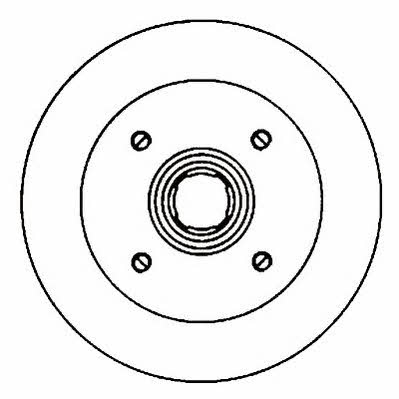 Jurid/Bendix 561399J Rear brake disc, non-ventilated 561399J