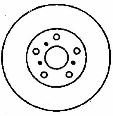 Jurid/Bendix 561427J Rear brake disc, non-ventilated 561427J