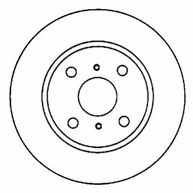 Jurid/Bendix 561438J Front brake disc ventilated 561438J