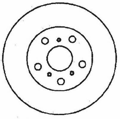 Jurid/Bendix 561442J Front brake disc ventilated 561442J