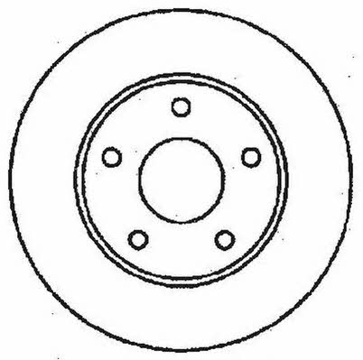 Jurid/Bendix 561451J Rear brake disc, non-ventilated 561451J