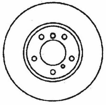 Jurid/Bendix 561480J Rear brake disc, non-ventilated 561480J