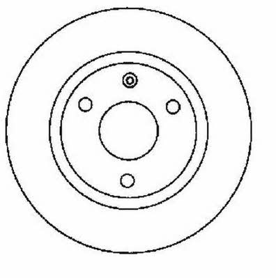 Jurid/Bendix 561481J Unventilated front brake disc 561481J