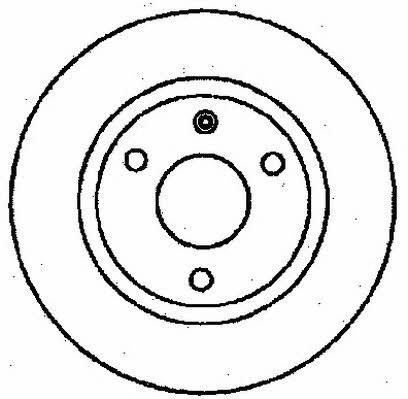 Jurid/Bendix 561482J Unventilated front brake disc 561482J