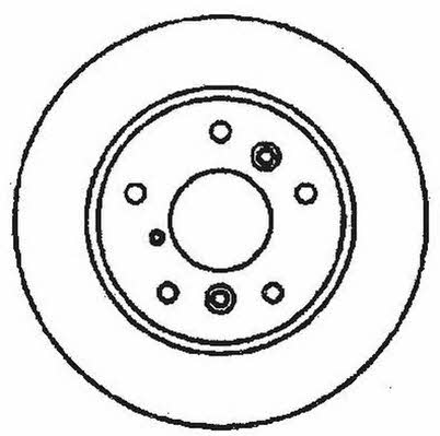 Jurid/Bendix 561483J Front brake disc ventilated 561483J