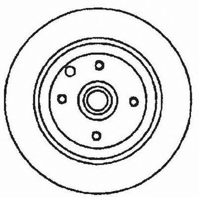 Jurid/Bendix 561530J Rear brake disc, non-ventilated 561530J