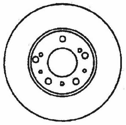 Jurid/Bendix 561532J Rear brake disc, non-ventilated 561532J