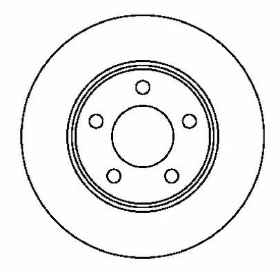 Jurid/Bendix 561537J Front brake disc ventilated 561537J