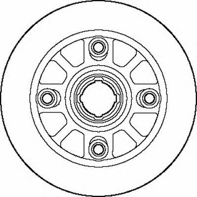 Jurid/Bendix 561540J Rear brake disc, non-ventilated 561540J