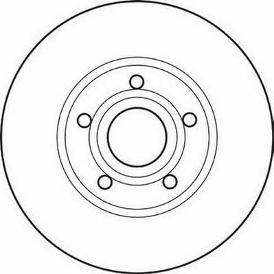 Jurid/Bendix 561547JC Unventilated front brake disc 561547JC