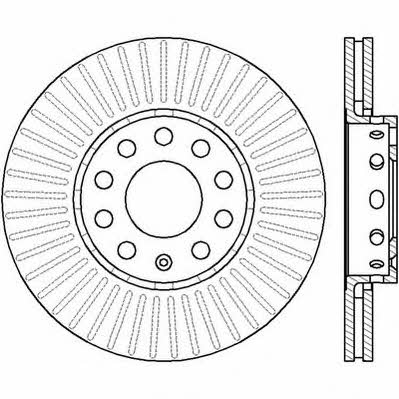 Jurid/Bendix 561548J Front brake disc ventilated 561548J