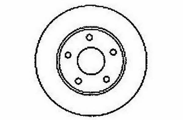 Jurid/Bendix 561549J Rear brake disc, non-ventilated 561549J