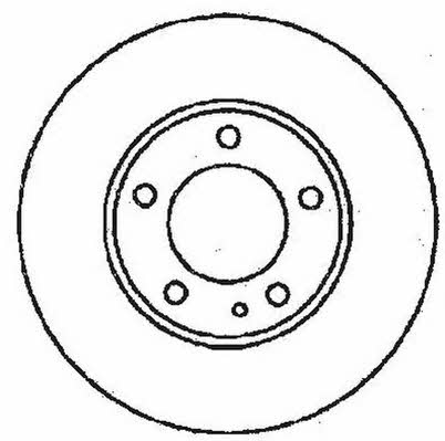 Jurid/Bendix 561550J Unventilated front brake disc 561550J