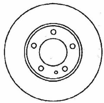 Jurid/Bendix 561552J Rear brake disc, non-ventilated 561552J